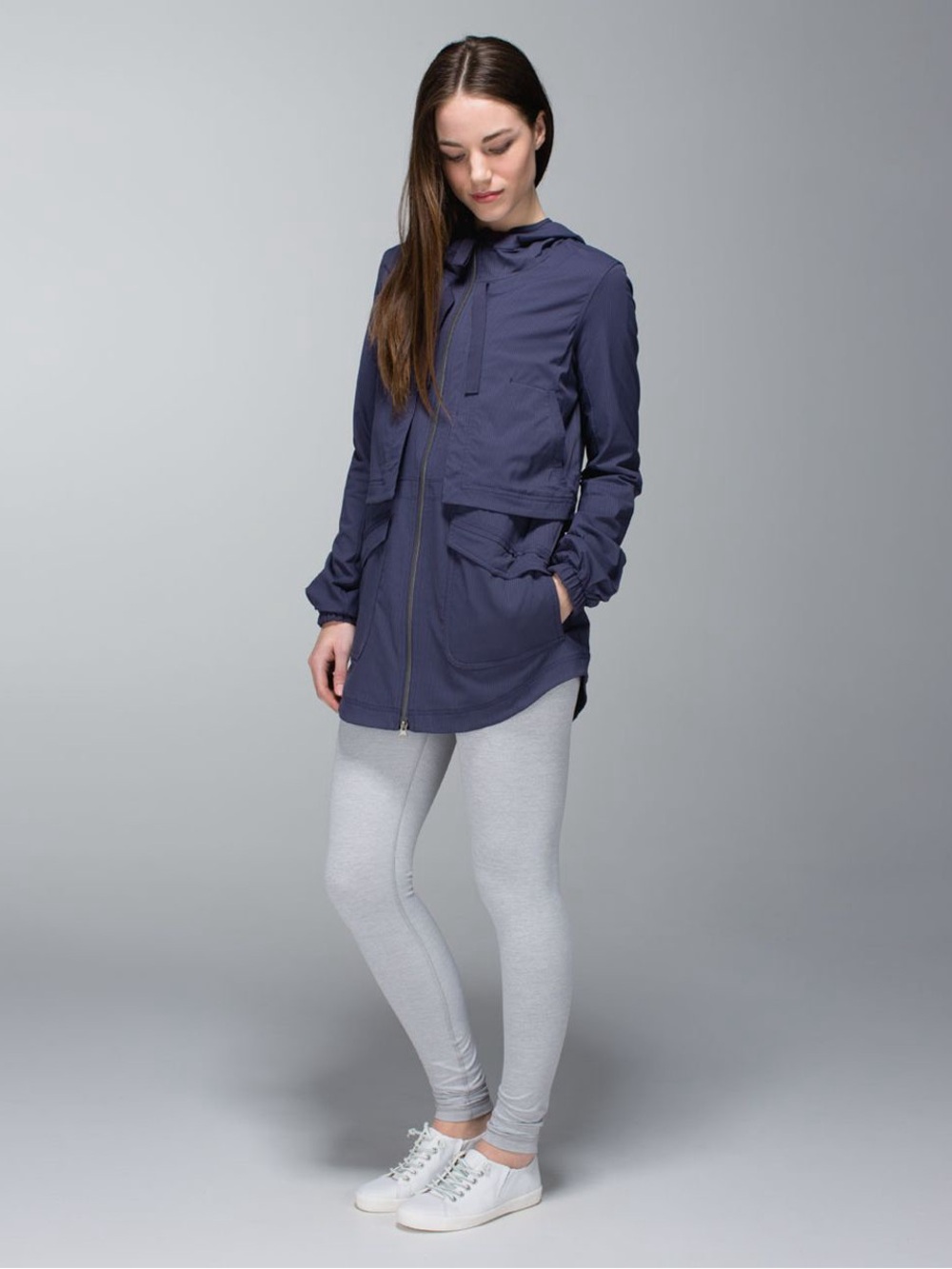 Lululemon Yogi Anorak Jacket in Cadet Blue Size 6